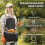 Hageforkle i denim med kryssrygg – Robust arbeidsforkle med store lommer 2