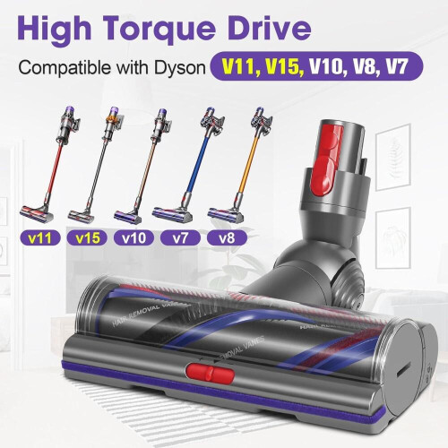 Ακροφύσιο δαπέδου Torque Drive για Dyson V7 V8 V10 V11 V15 – Ηλεκτρική βούρτσα κατά του 1