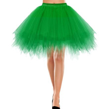Tüllrock Kurz Jahre 50 Vintage Retro Ballett Grün M — grüne tüllrock, 50er jahre rock, damen ballettrock