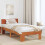 VidaXL vidaXL Bed Frame with Headboard Wax Brown 100 x 200 cm Solid Pine Wood 1