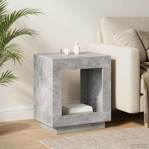 VidaXL vidaXL Side Table Concrete Grey 60 x 40 x 65 cm Engineered Wood 1