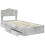 VidaXL vidaXL Storage Bed Concrete Grey 90 x 190 cm Engineered Wood 4