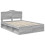VidaXL vidaXL Bed Frame Grey Sonoma 150 x 200 cm Solid Pine Wood 5