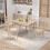 5 Piece Dining Set Solid Wood Table with 4 Chairs Natural 4