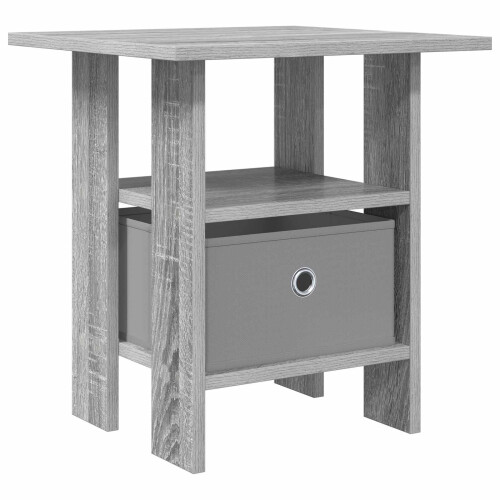 VidaXL vidaXL Bedside Table Grey Sonoma 41 x 40 x 45 cm Engineered Wood 1
