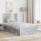 VidaXL vidaXL Bed Frame Concerte Grey 75 x 190 cm Solid Pine Wood 4