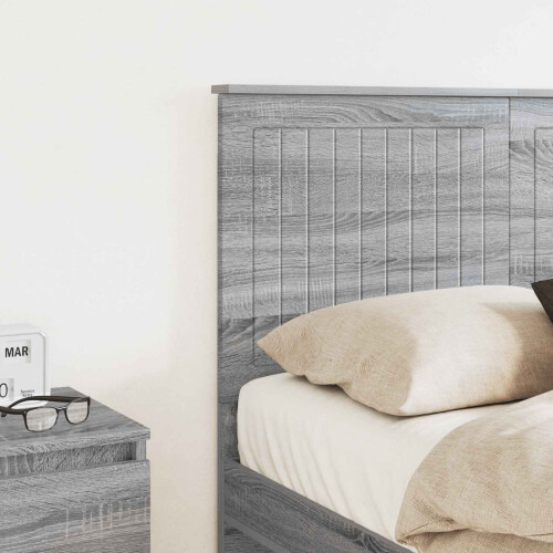 VidaXL vidaXL Headboard with Headboard Grey Sonoma 135 cm Engineered wood 2