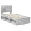 VidaXL vidaXL Bed Frame Concerte Grey 100 x 200 cm Solid Pine Wood 2
