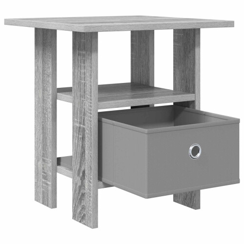 VidaXL vidaXL Bedside Table Grey Sonoma 41 x 40 x 45 cm Engineered Wood 2