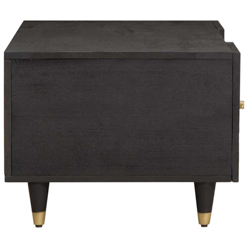 VidaXL vidaXL Coffee Table Black 100 x 54 x 40 cm Solid Mango Wood 1