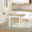 2 Piece Folding Dining Set with Table and 2 Chairs White 4