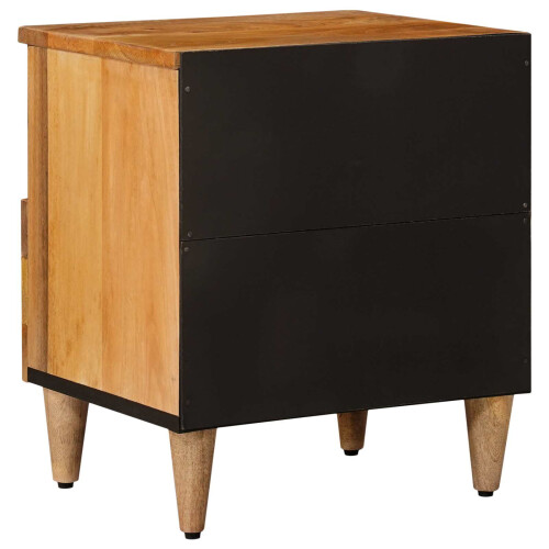 VidaXL vidaXL Bedside Cabinet 2 pcs Natural 40 x 33 x 46 cm Solid Mango Wood 1