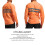 WOSAWE Motorradjacke reflektierend L Orange 6