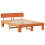 VidaXL vidaXL Bed Frame with Headboard Wax Brown 140 x 200 cm Solid Pine Wood 3