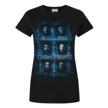 (S, Black) Game Of Thrones Womens/Ladies Hall Of Faces T-Shirt