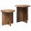 VidaXL vidaXL Side Table Set 2 pcs Old Wood Engineered Wood 4