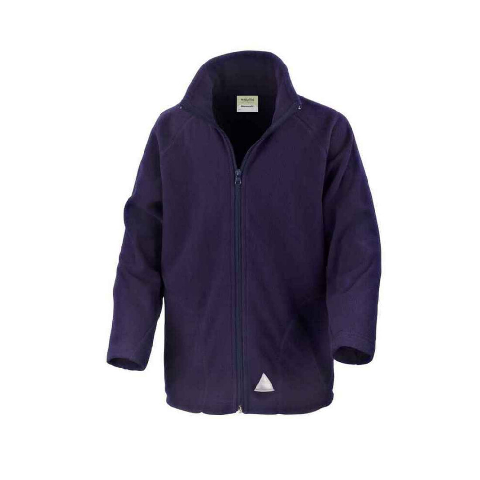 Result (12-14 Years, Navy) Kids Micron Fleece Jacket