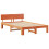 VidaXL vidaXL Bed Frame with Headboard Wax Brown 120 x 200 cm Solid Pine Wood 2