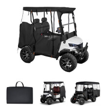 Housse pour Voiturette de Golf 2 Places-Duoku-Couverture Complète avec Fenêtres Transparentes en PVC