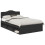 VidaXL vidaXL Bed Frame with Headboard Black 135 x 190 cm Solid Pine Wood 3