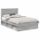 VidaXL vidaXL Bed Frame with Drawer Grey Sonoma 120 x 190 cm Solid Pine Wood 5