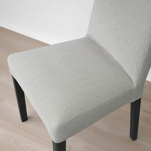 IKEA BERGMUND Upholstered Dining Chair-Grey 2