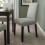 IKEA BERGMUND Upholstered Dining Chair-Grey 2