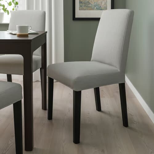 IKEA BERGMUND Upholstered Dining Chair-Grey 1