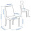 IKEA BERGMUND Chair oak effect/Gunnared medium grey 4