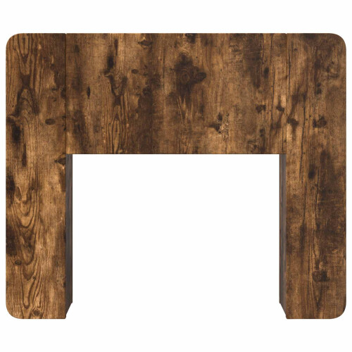 VidaXL vidaXL Headboard Cabinet with Storage Smoked Oak Engineered Wood 1
