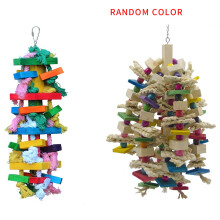 Bird Chewing Toy Large Medium Cage Bite Toys & Large Chewing Toy - Bird Blocks Knots Tearing Toy