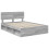 VidaXL vidaXL Bed Frame Grey Sonoma 150 x 200 cm Solid Pine Wood 3