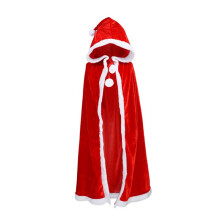 Christmas Cloak Hooded Gown Christmas Cosplay Dress Cape Winter Warm Cape Christmas Decor Christmas Costume 90cm