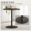 Round Dining Table Oak Look Compact Table for 2-4 People 8