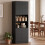 Homcom (Black) HOMCOM 170cm Kitchen Pantry Cabinet with Soft-Close Hinges 2