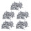 Aquarium Fish Oxygen Air  Tubing Flow Control Valve 100 Pcs Gray 1