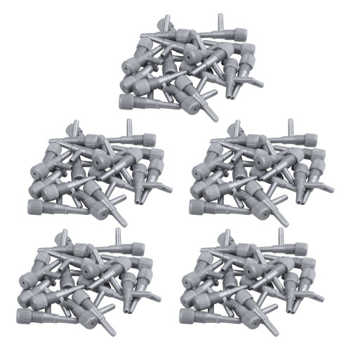 Aquarium Fish Oxygen Air  Tubing Flow Control Valve 100 Pcs Gray