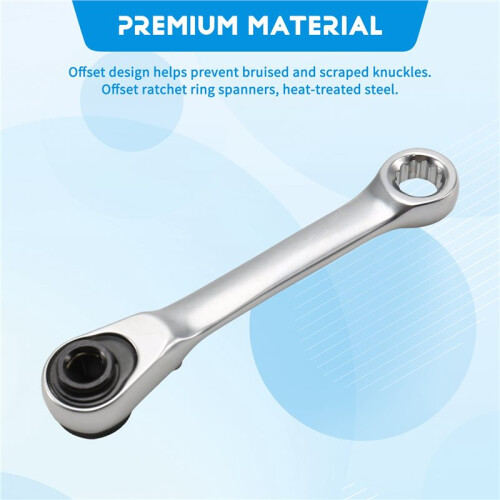1/4 Double Ended Quick Socket Ratchet Wrench Rod Screwdriver Bit Tools Ratchet Handle Wrench 2