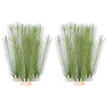 6X Aquarium Decorations Fish Tank Artificial Green Water Plants Made Of Silk Fabrics Plastic, Non-Toxic And Safe