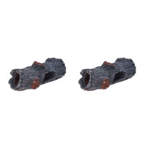 2X Aquarium Decoration Cave Artificial Wood Tree Trunk Root Spawning Ground Cave