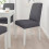 IKEA BERGMUND Chair-white/Gunnared medium grey 2
