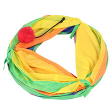2X Cat Tunnel Pet Tube Collapsible Toy Indoor Outdoor Kitty Puppy Toys for Puzzle Exercising Hiding Training