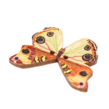 200Pcs 2 Holes Mixed Butterfly Wooden Button Sewing Scrapbooking DIY