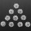 Crystal Rhinestone Button Flat Back Decoration DIY 15mm 20 Pcs Clear 8