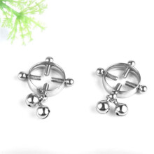 2X Piercing Jewelry Women Body Piercing Breast Nail Screw Bell Pendant Fake Nipple Ring Jewelry Stainless Steel Piercing