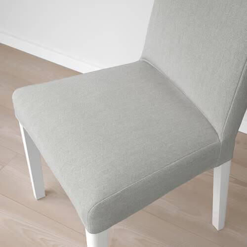 IKEA BERGMUND Chair-white/Ramna light grey 2