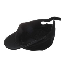 2X Stylish Plain Military Army Cap Castro Cadet Patrol Cap Hat Adjustable(Black)