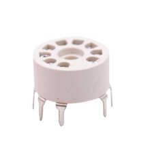 10-Teilige PCB Halter Kunststoff 9Pin Vakuum RöHren Buchse für 12AX7 12AT7 12AU7 EL84 6N1 ECC82 ECC83 Hifi Audio TUBE AMP Silber