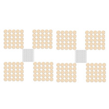 200 Pieces Round Wooden Discs with Holes Birthday Board Tags and 200 Pieces 15 mm Rings for Arts and Crafts (3CM)