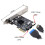 VL805 Motherboard Adapter 5Gbps Type E USB 3.1 Front Panel Female & USB 2.0 to PCI-E 1X Express Card 2